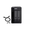 QNAP TR-002 saugojimo įrenginio korpusas HDD/SSD korpusas juodas 2,5/3,5 colio