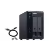 QNAP TR-002 saugojimo įrenginio korpusas HDD/SSD korpusas juodas 2,5/3,5 colio