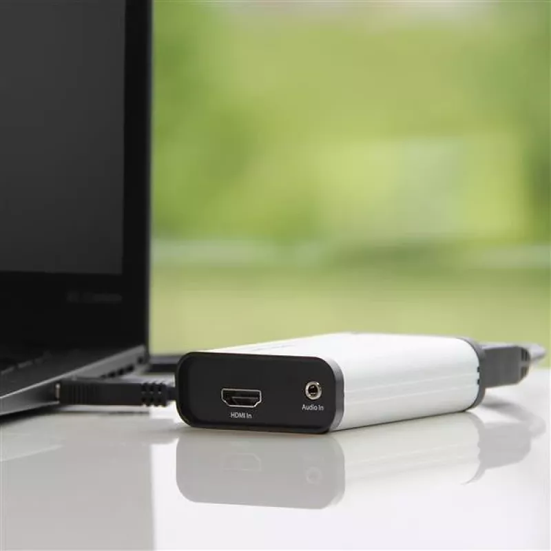 StarTech.com HDMI į USB C vaizdo įrašymo įrenginys 1080p 60fps - UVC - Išorinis USB 3.0 Type-C vaizdo įrašymas / tiesioginė transliacija - HDMI garso / vaizdo įrašymo adapteris - Veikia su USB-C/USB-A/Thunderbolt 3 - TAA