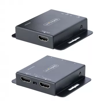 StarTech.com 4K HDMI ilgintuvas per CAT6/CAT5 Ethernet kabelį, 4K 30Hz arba 1080p 60Hz vaizdo ilgintuvas, HDMI per Ethernet kabelį, HDMI siųstuvo ir imtuvo rinkinys, IR nuotolinio valdymo pultas