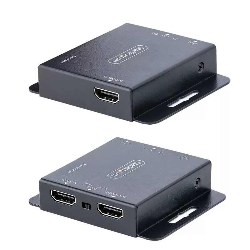 StarTech.com 4K HDMI ilgintuvas per CAT6/CAT5 Ethernet kabelį, 4K 30Hz arba 1080p 60Hz vaizdo ilgintuvas, HDMI per Ethernet kabelį, HDMI siųstuvo ir imtuvo rinkinys, IR nuotolinio valdymo pultas