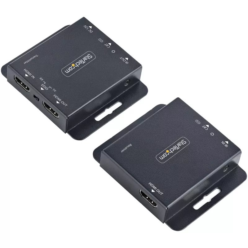StarTech.com 4K HDMI ilgintuvas per CAT6/CAT5 Ethernet kabelį, 4K 30Hz arba 1080p 60Hz vaizdo ilgintuvas, HDMI per Ethernet kabelį, HDMI siųstuvo ir imtuvo rinkinys, IR nuotolinio valdymo pultas