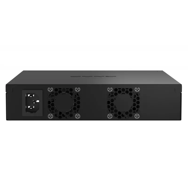 QNAP QSW-M2108R-2C valdomas L2 komutatorius, 8 x 2,5GbE + 2 x 10GbE SFP+/RJ-45 kombinuoti prievadai, pusinio pločio, montuojamas spintoje