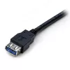 StarTech.com 2 m juodas SuperSpeed USB 3.0 ilginimo kabelis A–A, kištukas/lizdas