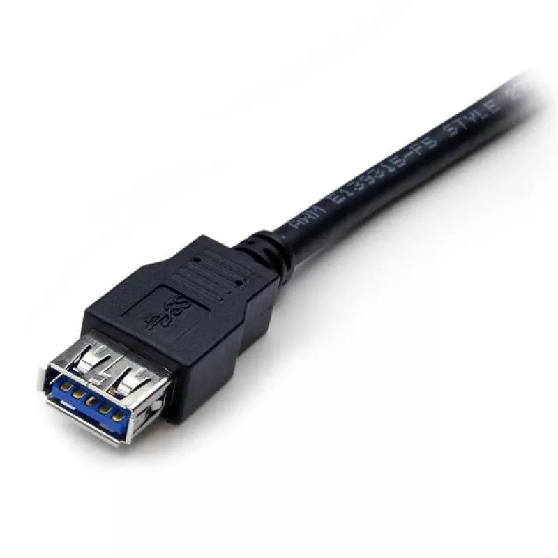 StarTech.com 2 m juodas SuperSpeed USB 3.0 ilginimo kabelis A–A, kištukas/lizdas