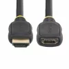 StarTech.com 1 m HDMI 2.0 ilginamasis kabelis, didelės spartos HDMI prievado apsauginis kabelis, 4K 60Hz, HDMI kištuko–lizdo ilginimo adapterio laidas, HDMI ilginamasis kabelis, kištukas/lizdas