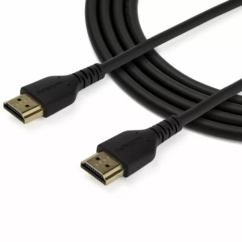 StarTech.com 5 pėdų (1,5 m) plonas HDMI 2.0 laidas, lankstus, Premium sertifikuotas HDMI laidas su Ethernet, UHD 4K 60 Hz HDR10, patvari aramido pluošto konstrukcija su TPE apvalkalu