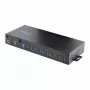 StarTech.com 16 pramoninis USB 5 Gbps šakotuvas su maitinimo adapteriu, metalinis korpusas, montuojamas, ESD apsauga, gnybtų bloko maitinimas, USB įkrovimas, dviejų kompiuterių jungiklis - TAA
