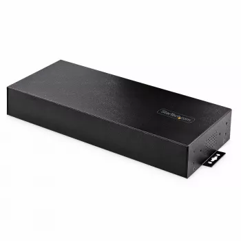 StarTech.com 16 pramoninis USB 5 Gbps šakotuvas su maitinimo adapteriu, metalinis korpusas, montuojamas, ESD apsauga, gnybtų bloko maitinimas, USB įkrovimas, dviejų kompiuterių jungiklis - TAA