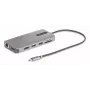StarTech.com USB-C trigubo monitoriaus daugiafunkcis adapteris, dvigubas 4K 60Hz + 4K 30Hz HDMI ir DisplayPort, 4 prievadų USB šakotuvas, 100W maitinimo perdavimas, GbE, SD/MicroSD kortelių skaitytuvai
