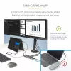 StarTech.com USB-C trigubo monitoriaus daugiafunkcis adapteris, dvigubas 4K 60Hz + 4K 30Hz HDMI ir DisplayPort, 4 prievadų USB šakotuvas, 100W maitinimo perdavimas, GbE, SD/MicroSD kortelių skaitytuvai