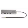StarTech.com USB-C trigubo monitoriaus daugiafunkcis adapteris, dvigubas 4K 60Hz + 4K 30Hz HDMI ir DisplayPort, 4 prievadų USB šakotuvas, 100W maitinimo perdavimas, GbE, SD/MicroSD kortelių skaitytuvai