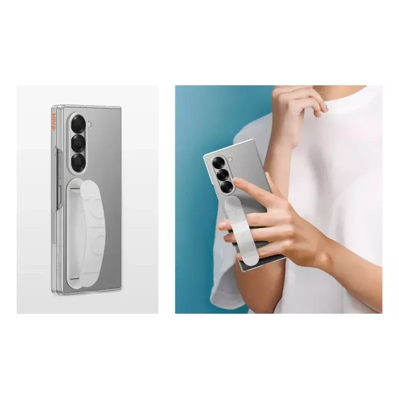 Samsung EF-QF956CTEGWW mobiliojo telefono dėklas 19,3 cm (7,6 colio) Užvalkalas Skaidrus