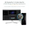 StarTech.com 1ft (30cm) DisplayPort 1.4 kabelis – 8K 60Hz HDR10 – Ultra HD 4K 120Hz vaizdo įrašas – DP 1.4 kabelis / laidas – monitoriams / ekranams – DisplayPort į DisplayPort kabelis – M/M