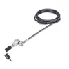 StarTech.com 3-in-1 Universal Laptop Lock 6.6ft (2m), Master Keyed Locking kabelis, Computer Security, Suderinama w/Noble Wedge®/Nano/K-Slot; Anti-Theft Cut-Resistant kabelis