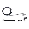 StarTech.com 3-in-1 Universal Laptop Lock 6.6ft (2m), Master Keyed Locking kabelis, Computer Security, Suderinama w/Noble Wedge®/Nano/K-Slot; Anti-Theft Cut-Resistant kabelis