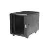 StarTech.com 4-atraminis 12U serverių stelažų spinta, rakinama 19 inch duomenų stelažo spinta kompiuterinei / AV / IT įrangai, biuro / namų tinklo stelažas su ratukais ir reguliuojamais tvirtinimo bėgiais