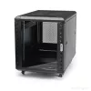 StarTech.com 4-atraminis 12U serverių stelažų spinta, rakinama 19 inch duomenų stelažo spinta kompiuterinei / AV / IT įrangai, biuro / namų tinklo stelažas su ratukais ir reguliuojamais tvirtinimo bėgiais