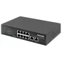 Intellinet 8 prievadų gigabitinio eterneto PoE+ komutatorius 120 W 2 aukštynkrypčiai prievadai