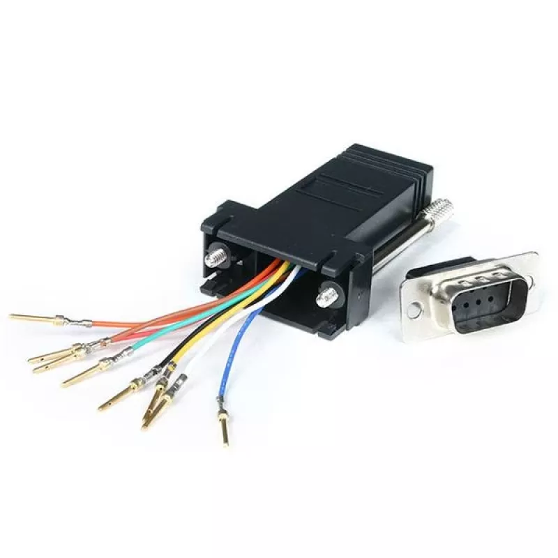StarTech.com DB9 į RJ45 modulinis adapteris – V/M, DB-9, RJ-45, juodas