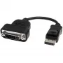 “StarTech.com” DisplayPort į DVI adapteris – aktyvus „DisplayPort“ į DVI-D adapteris/vaizdo keitiklis 1080p – DP 1.2 į DVI monitoriaus laido adapteris – DP į DVI adapteris – fiksuojama DP jungtis