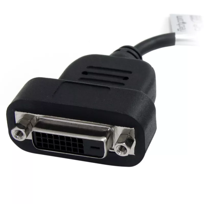“StarTech.com” DisplayPort į DVI adapteris – aktyvus „DisplayPort“ į DVI-D adapteris/vaizdo keitiklis 1080p – DP 1.2 į DVI monitoriaus laido adapteris – DP į DVI adapteris – fiksuojama DP jungtis