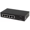 Intellinet 5 prievadų Gigabit Ethernet PoE+ komutatorius, 4 PSE prievadai, atitinka IEEE 802.3at/af maitinimo per Ethernet (PoE+/PoE) standartus, 60 W, stalinis