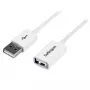 StarTech.com 3 m baltas USB 2.0 ilginamasis laidas A į A - V/M