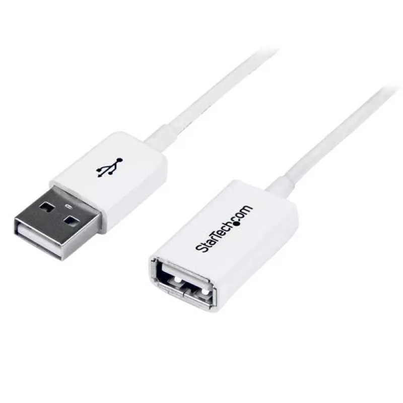 StarTech.com 1 m baltas USB 2.0 ilginimo laidas A į A - V/M