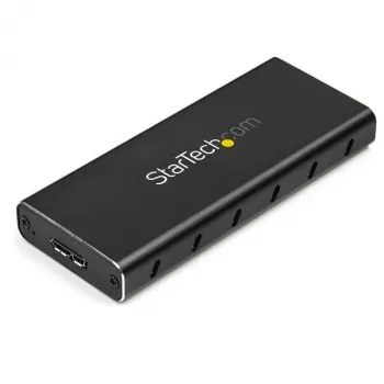 “StarTech.com” M.2 SSD korpusas, skirtas M.2 SATA SSD – USB 3.1 (10 Gb/s) su USB-C kabeliu