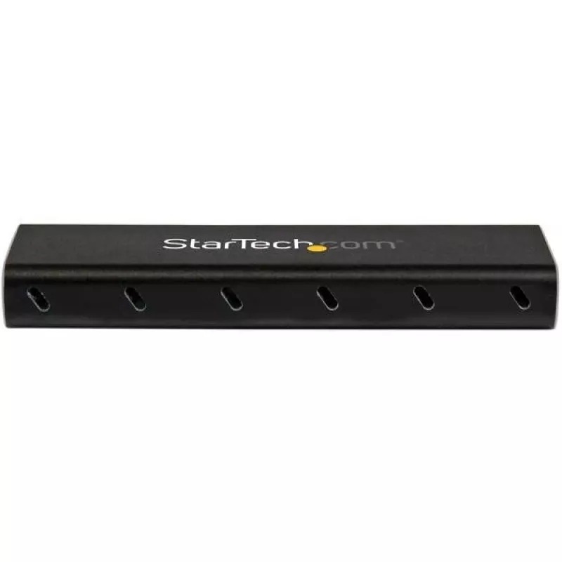 “StarTech.com” M.2 SSD korpusas, skirtas M.2 SATA SSD – USB 3.1 (10 Gb/s) su USB-C kabeliu
