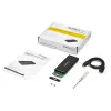 “StarTech.com” M.2 SSD korpusas, skirtas M.2 SATA SSD – USB 3.1 (10 Gb/s) su USB-C kabeliu