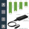 “StarTech.com” M.2 SSD korpusas, skirtas M.2 SATA SSD – USB 3.1 (10 Gb/s) su USB-C kabeliu