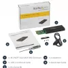 “StarTech.com” M.2 SSD korpusas, skirtas M.2 SATA SSD – USB 3.1 (10 Gb/s) su USB-C kabeliu