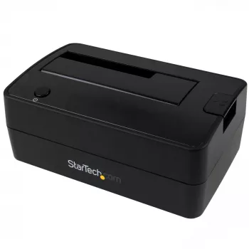 StarTech.com Single Bay USB 3.1 prie SATA standžiojo disko prijungimo stotelė, USB 3.1 (10 Gbps) standžiojo disko stotelė, išorinė 2,5/3,5 colio SATA III HDD/SSD prijungimo stotelė, viršuje įkraunama standžiojo disko niša