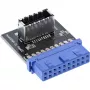 InLine USB 3.0 į USB 3.1 priekinio skydelio Key-A adapteris vidinis