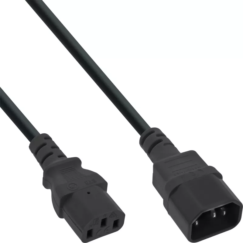 Šalčio įrenginio ilgintuvas C13/C14 InLine 16632B juodas 3 m