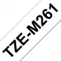 Brother TZE-M261 juostelė etiketėms kurti Juoda ant balto