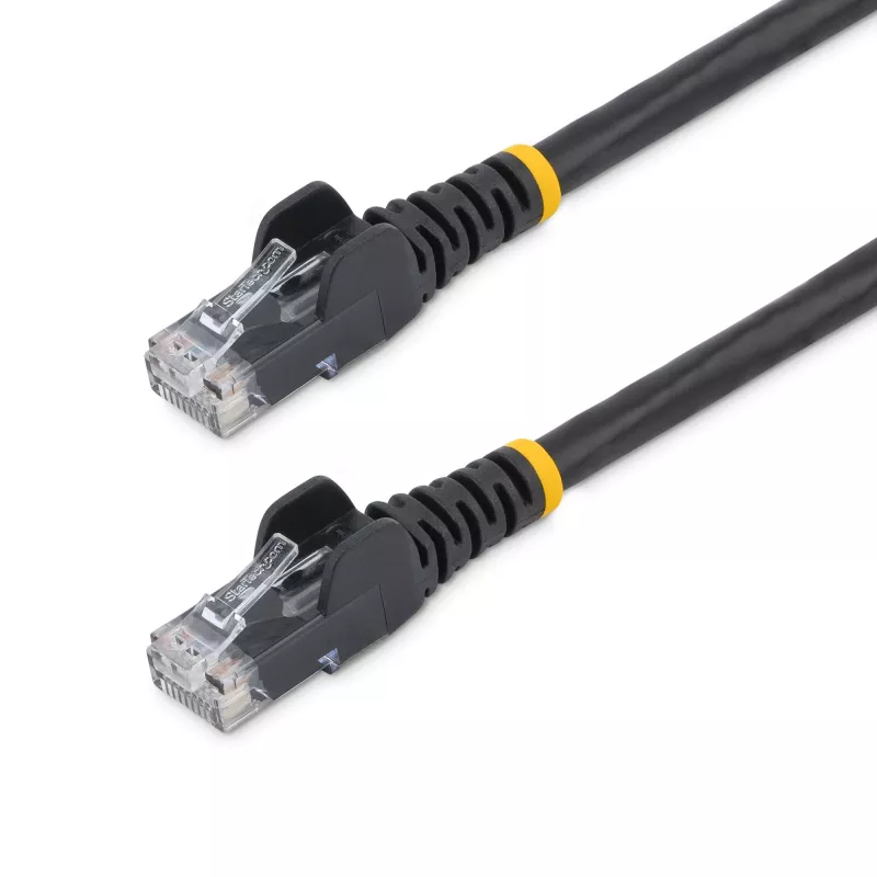 StarTech.com Cat5e eterneto komutacinis kabelis su bekliūčiais RJ45 jungtimis - 10 m, juodas