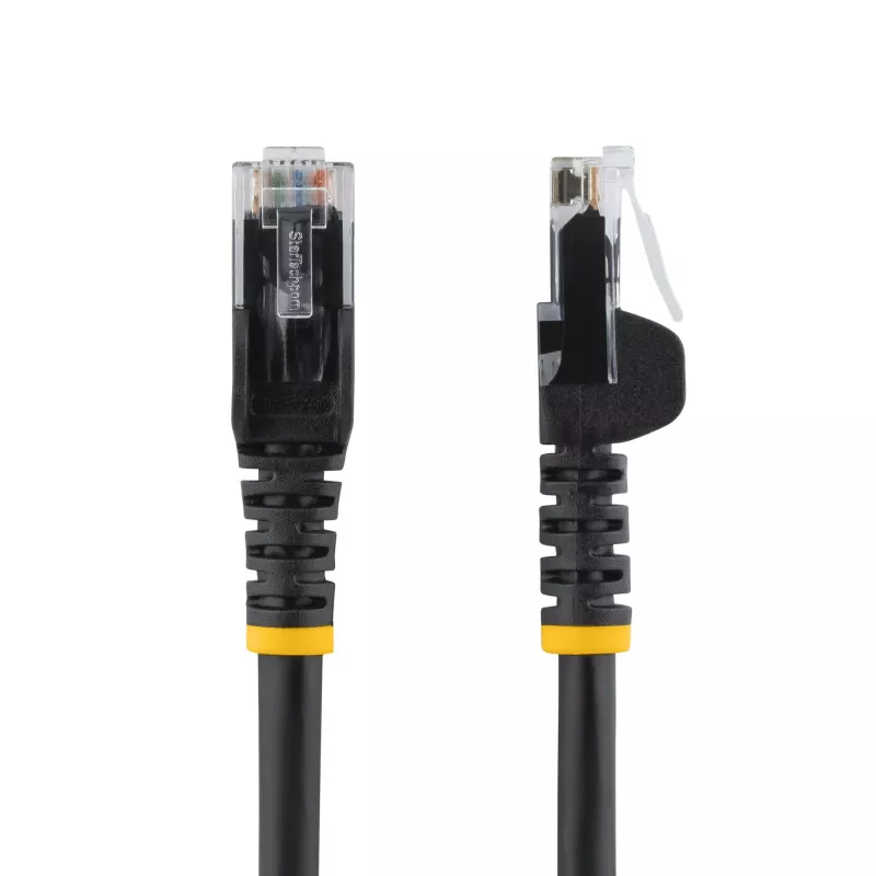 StarTech.com Cat5e eterneto komutacinis kabelis su bekliūčiais RJ45 jungtimis - 10 m, juodas