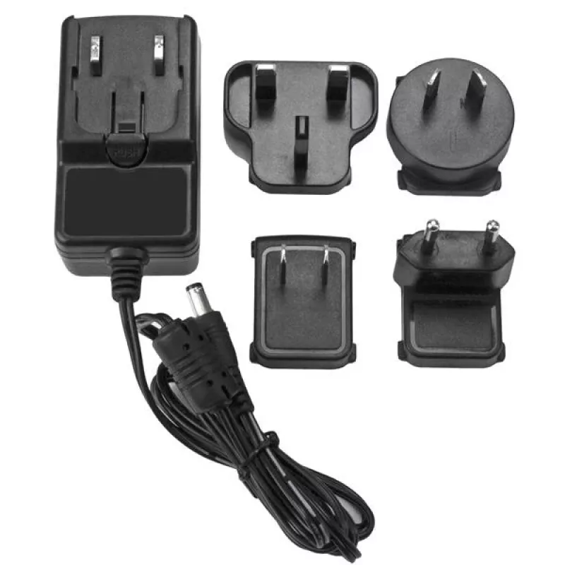 StarTech.com DC maitinimo adapteris - 12V, 2A, universalus, vidaus, 100-240 V, 24 W, 12 V, 0,6 A