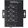 StarTech.com 4 prievadų nuoseklusis šakotuvas USB į RS232/RS485/RS422 adapteris - Pramoninis USB 2.0 į DB9 nuoseklusis keitiklio šakotuvas - IP30 reitingas - DIN bėgeliu montuojamas metalinis nuoseklusis šakotuvas - 15 kV ESD apsauga