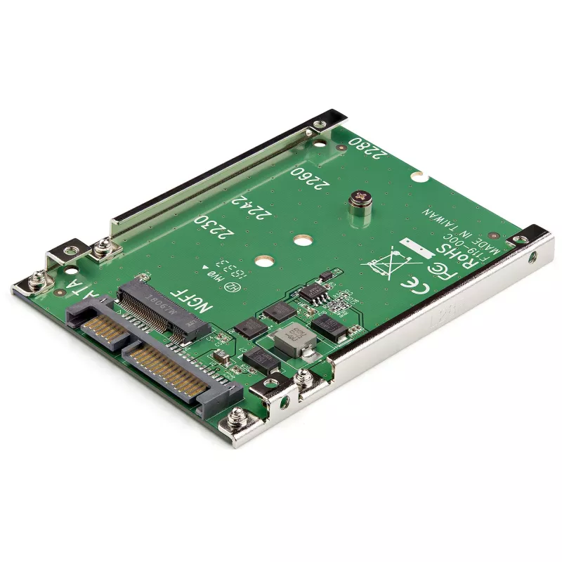 StarTech.com M.2 SATA SSD į 2.5 col. SATA adapteris - M.2 NGFF į SATA keitiklis - 7 mm - atviro rėmo laikiklis - M2 standžiojo disko adapteris