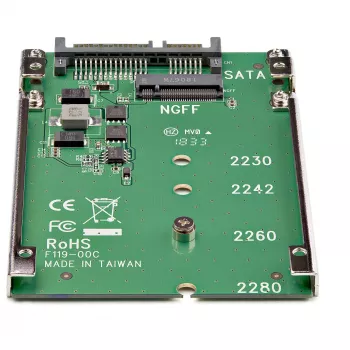 StarTech.com M.2 SATA SSD į 2.5 col. SATA adapteris - M.2 NGFF į SATA keitiklis - 7 mm - atviro rėmo laikiklis - M2 standžiojo disko adapteris