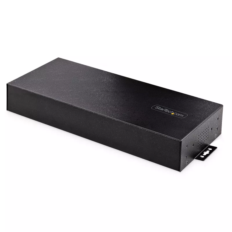 StarTech.com 16 prievadų pramoninis USB 3.0 šakotuvas 5 Gbps, metalinis, montuojamas ant DIN bėgelio/paviršiaus/stovo, ESD apsauga, maitinimas per gnybtų bloką, iki 120 W bendras USB įkrovimas, dviejų pagrindinių įrenginių šakotuvas/jungiklis