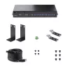 StarTech.com 16 prievadų pramoninis USB 3.0 šakotuvas 5 Gbps, metalinis, montuojamas ant DIN bėgelio/paviršiaus/stovo, ESD apsauga, maitinimas per gnybtų bloką, iki 120 W bendras USB įkrovimas, dviejų pagrindinių įrenginių šakotuvas/jungiklis