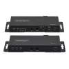 StarTech.com 4K HDMI pluošto ilgintuvo rinkinys, 4K 60Hz iki 3300 pėdų/1 km (vienmodis) arba 1000 pėdų/300 m (daugiamodis) LC šviesolaidis, HDR, HDCP, 3,5 mm garso/RS232/IR ilgintuvas, siųstuvo ir imtuvo rinkinys