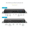 StarTech.com 4K HDMI pluošto ilgintuvo rinkinys, 4K 60Hz iki 3300 pėdų/1 km (vienmodis) arba 1000 pėdų/300 m (daugiamodis) LC šviesolaidis, HDR, HDCP, 3,5 mm garso/RS232/IR ilgintuvas, siųstuvo ir imtuvo rinkinys
