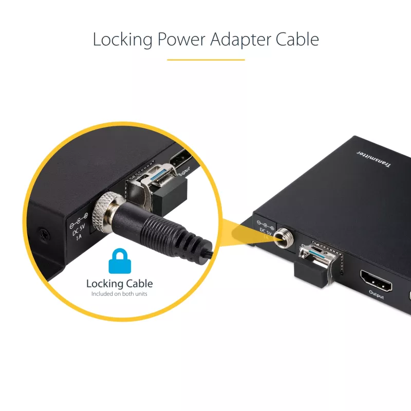 StarTech.com 4K HDMI pluošto ilgintuvo rinkinys, 4K 60Hz iki 3300 pėdų/1 km (vienmodis) arba 1000 pėdų/300 m (daugiamodis) LC šviesolaidis, HDR, HDCP, 3,5 mm garso/RS232/IR ilgintuvas, siųstuvo ir imtuvo rinkinys