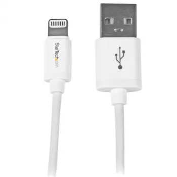 StarTech.com 1 m (3 pėd.) USB į Lightning laidas – „iPhone“ / „iPad“ / „iPod“ įkrovimo laidas – greito įkrovimo Lightning į USB laidas – „Apple MFi“ sertifikuotas – baltas
